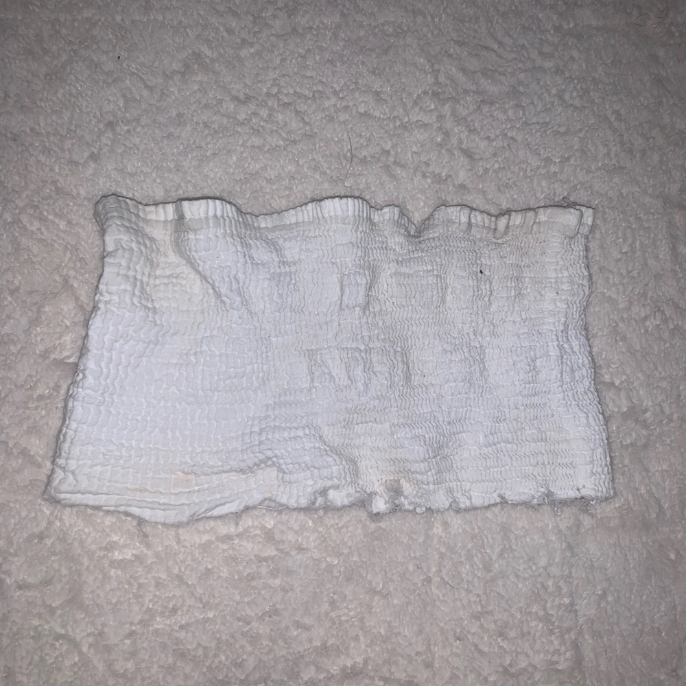 White crop top